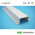 White plastic U-shaped groove right angle